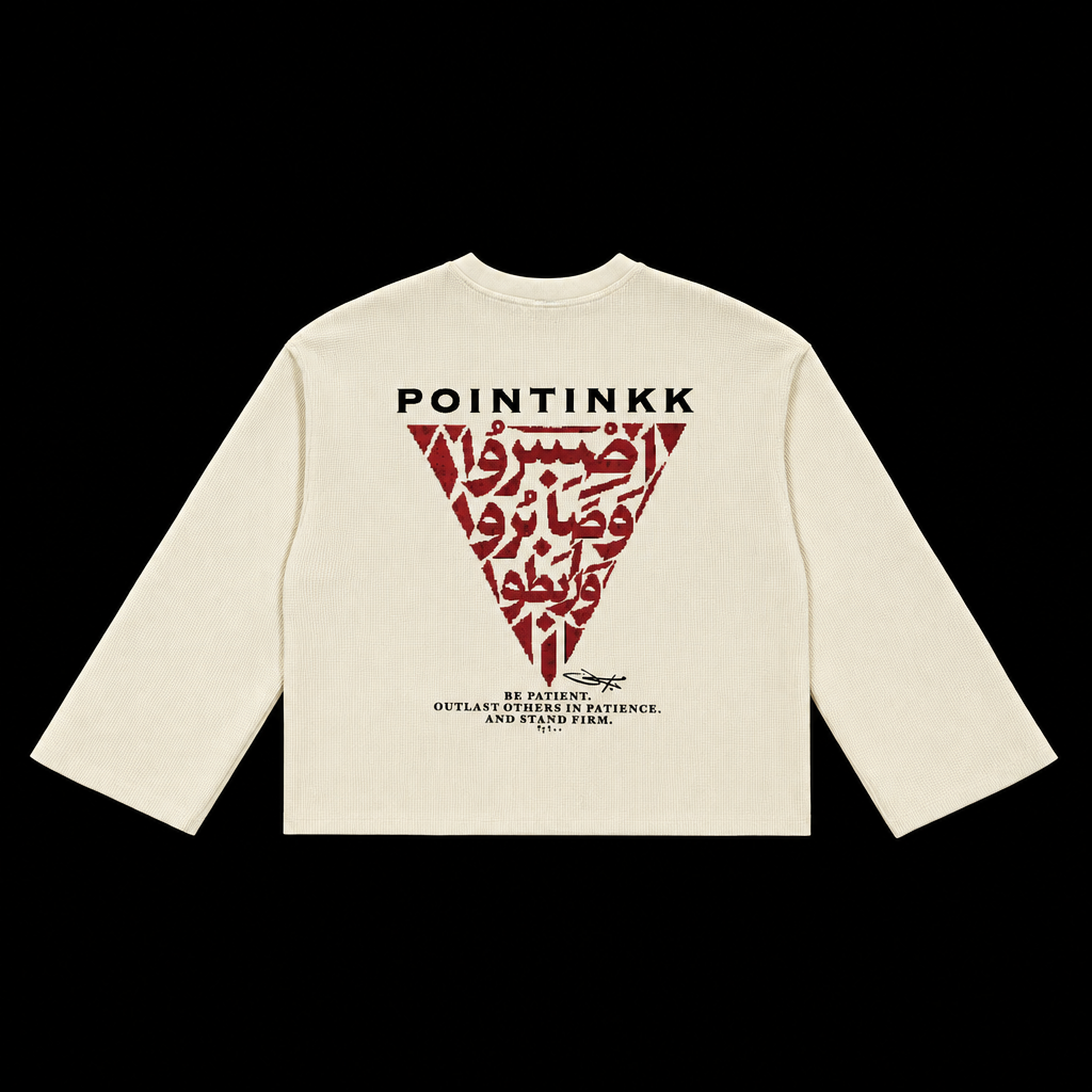 Stand Firm Cream Waffle Long Sleeve