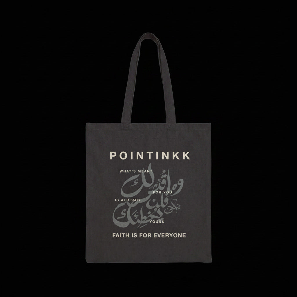 Qadar Charcoal Tote Bag