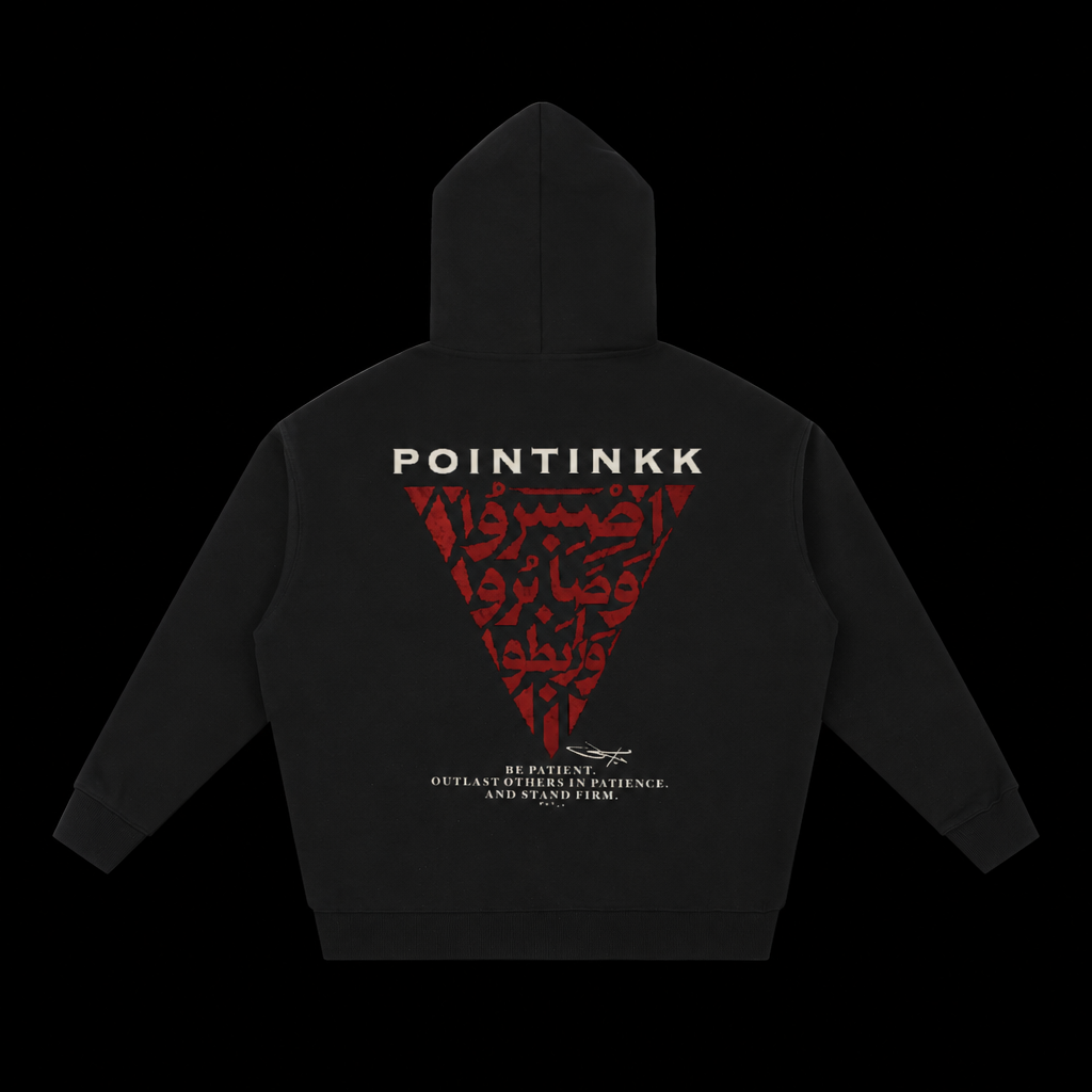 Stand Firm Black Heavyweight Hoodie