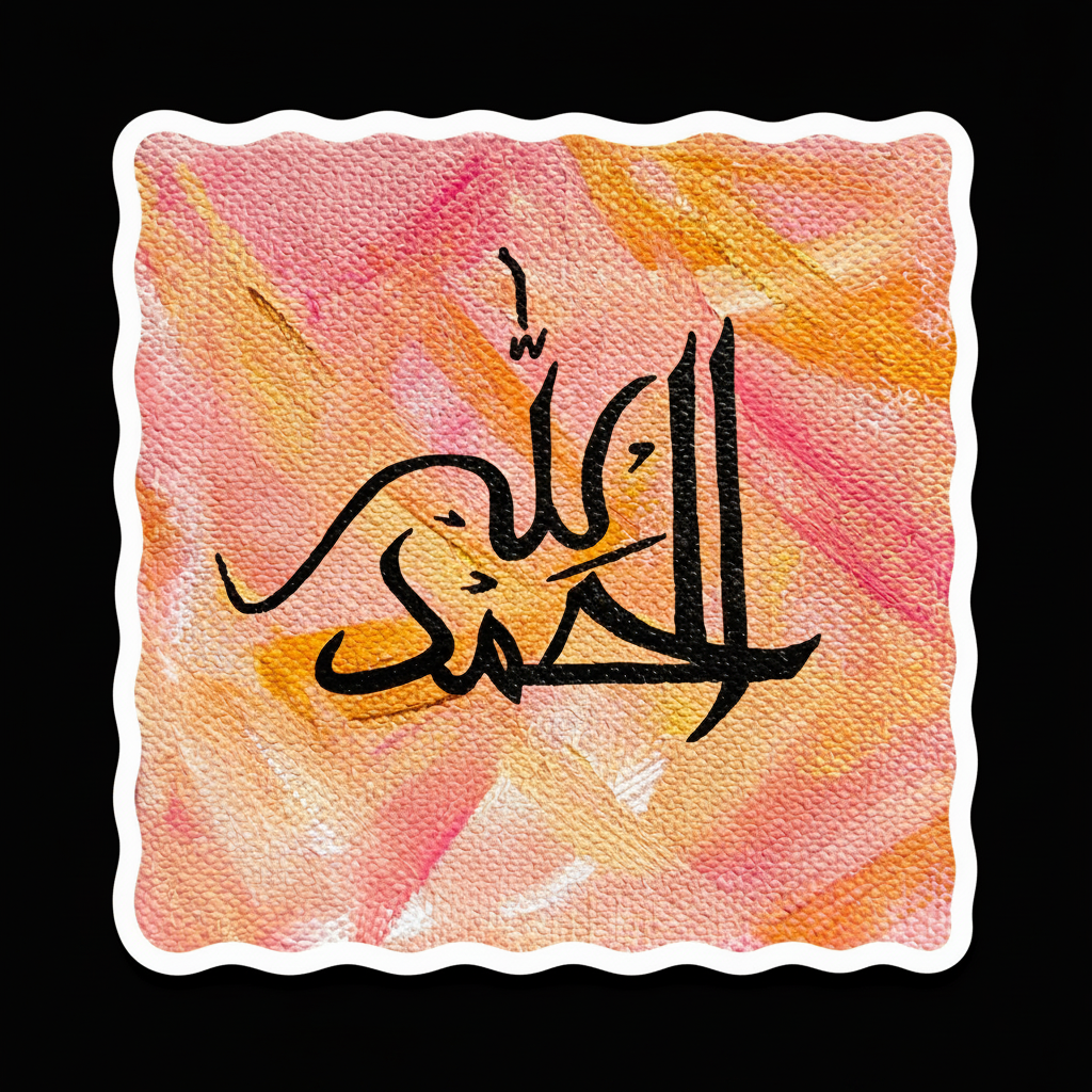 Allhamdulliah Pink Sticker