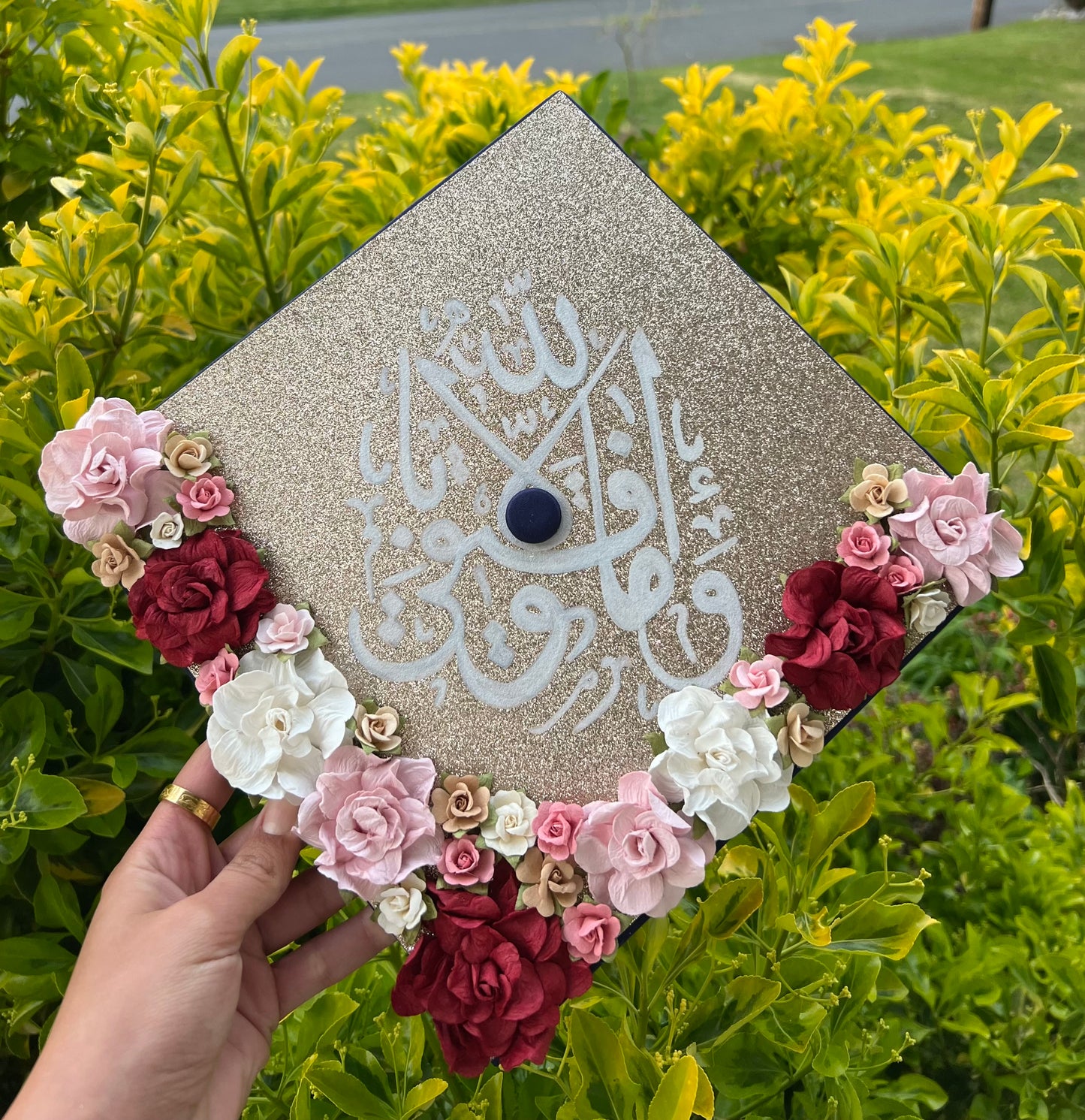 Pink Success by Allah Grad Cap