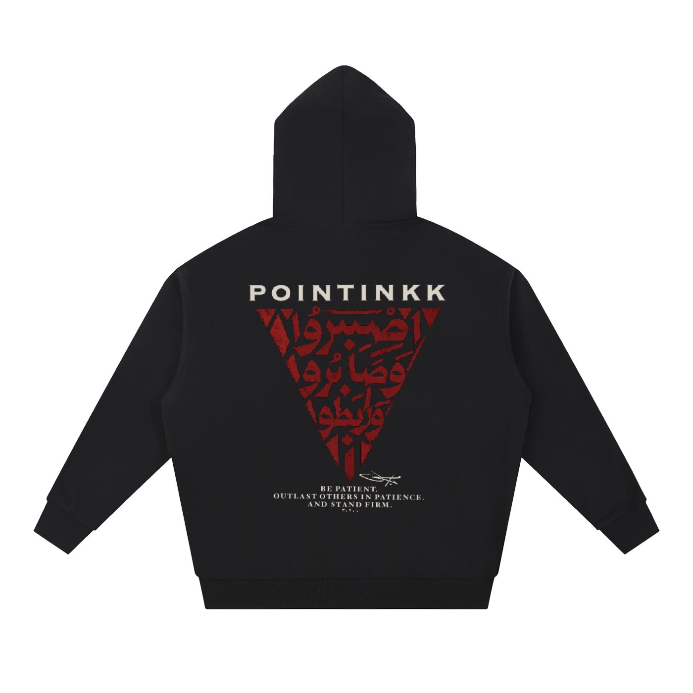 Stand Firm Black Heavyweight Hoodie