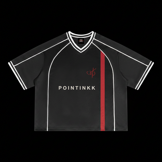 Black Pointinkk Football Jersey