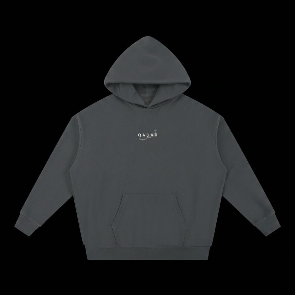 Qadar Charcoal Heavyweight Hoodie