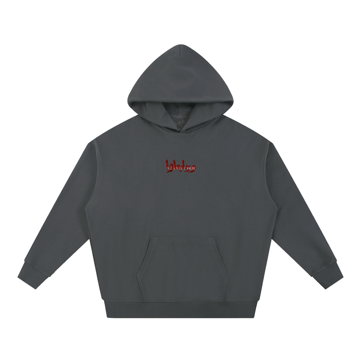 Stand Firm Charcoal Heavyweight Hoodie