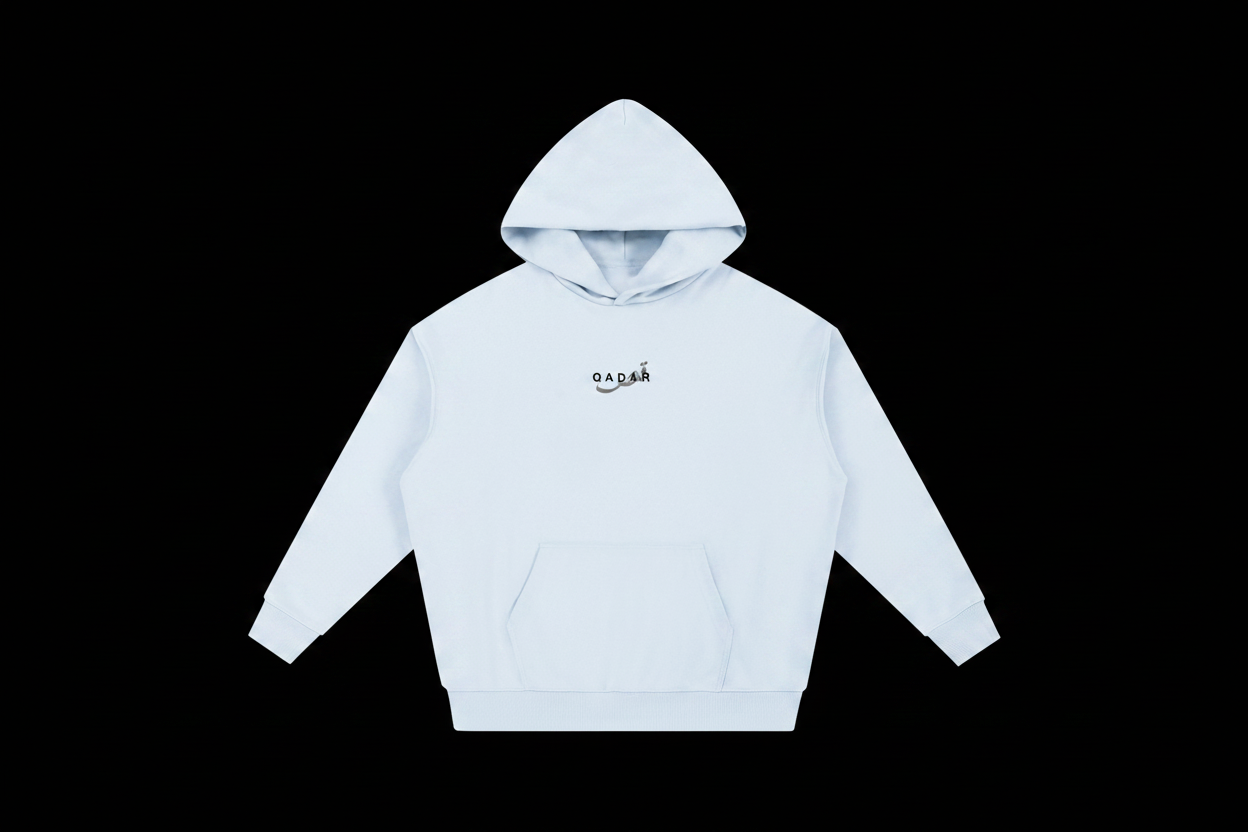 Qadar Powder Blue Heavyweight Hoodie