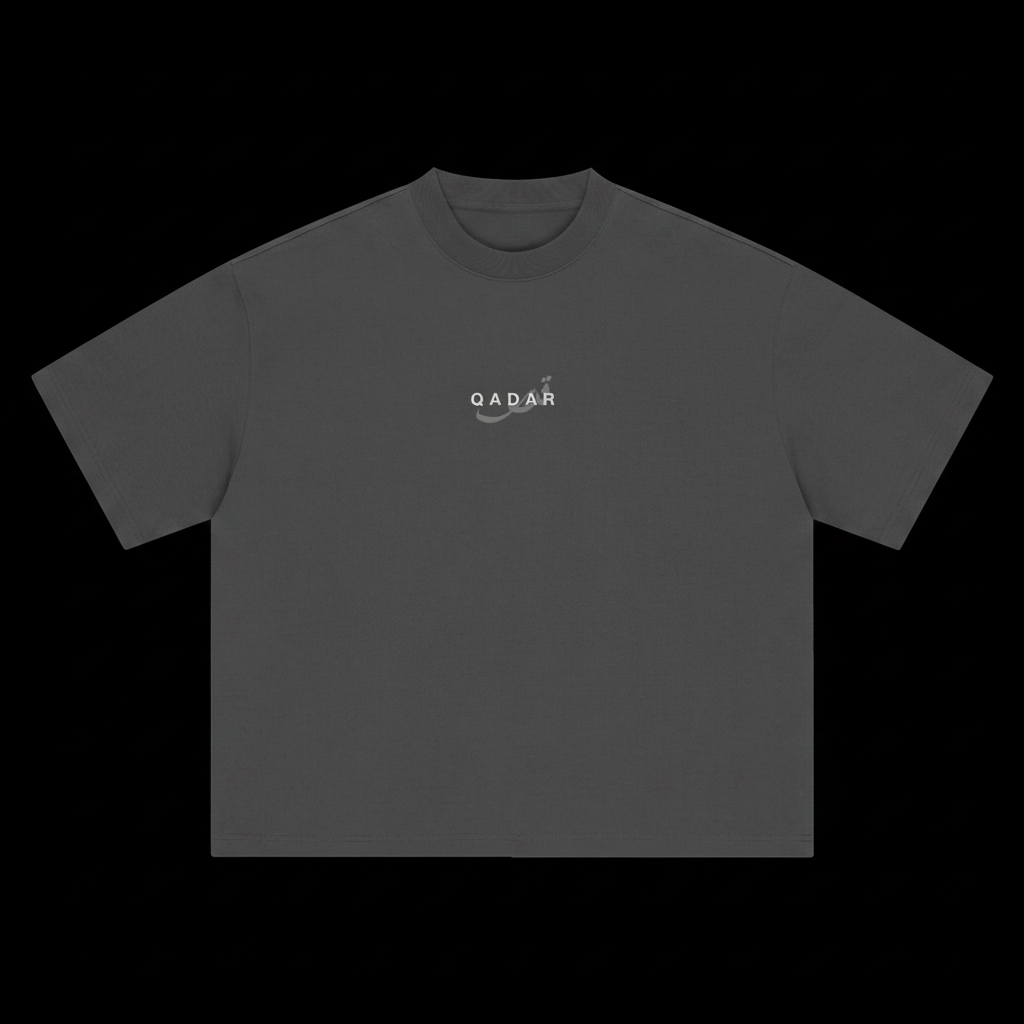 Qadar Charcoal Heavyweight Tee