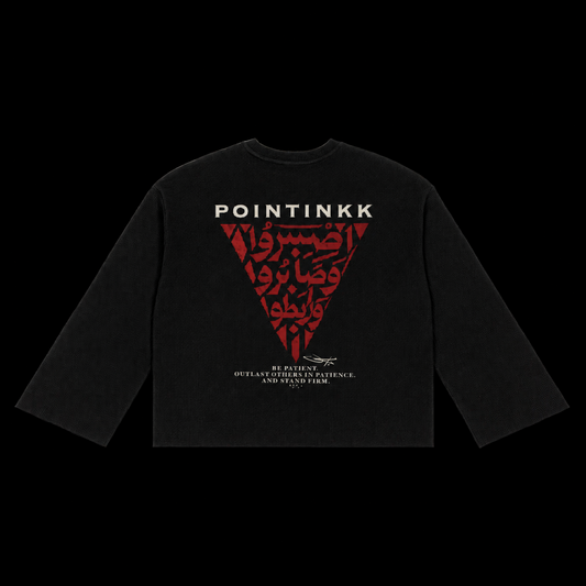 Stand Firm Black Waffle Long Sleeve