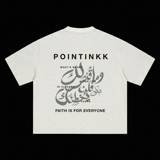 Qadar Light Gray Heavyweight Tee