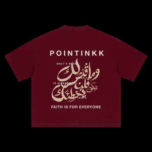 Qadar Dull Red Heavyweight Tee