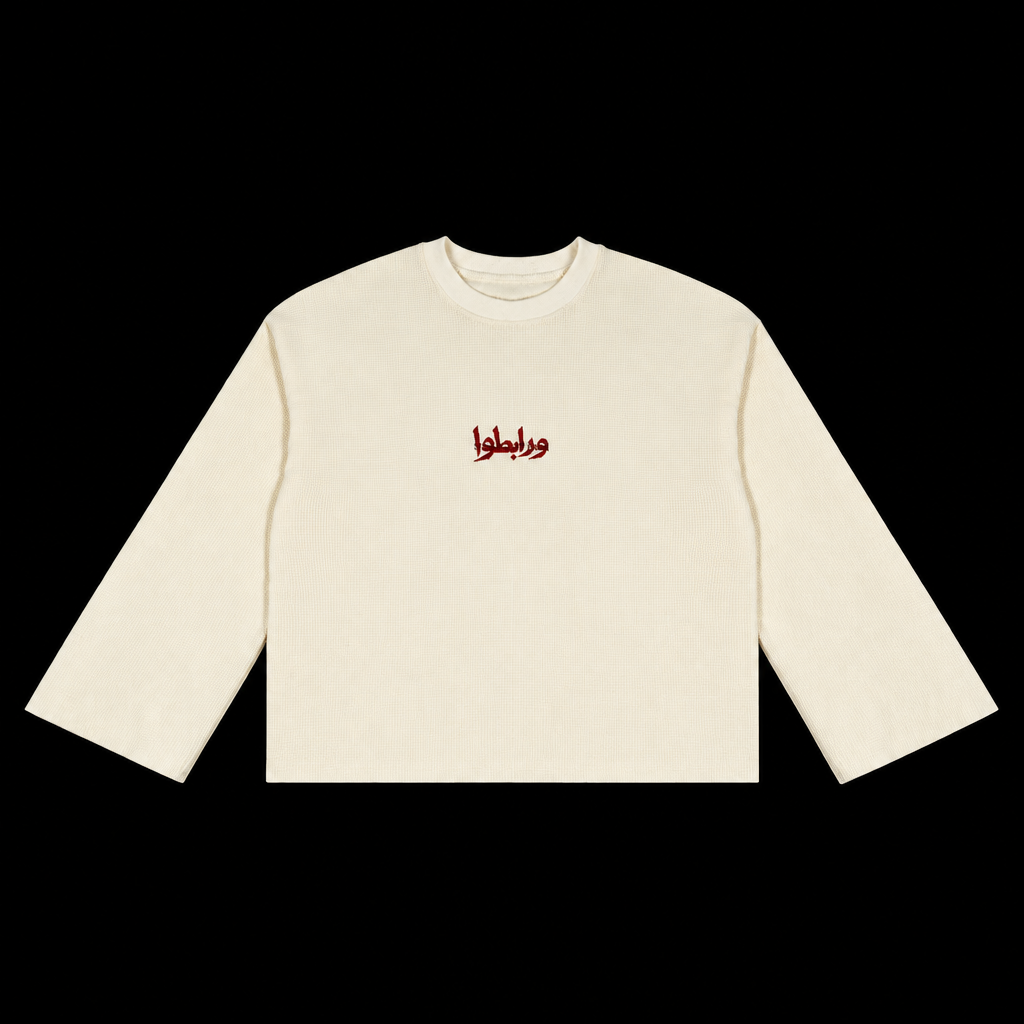 Stand Firm Cream Waffle Long Sleeve