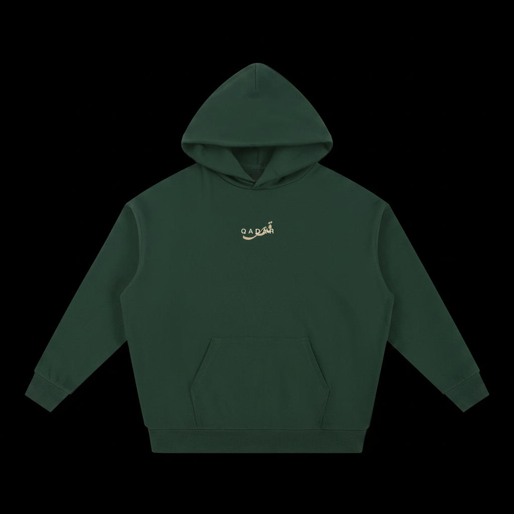 Qadar Deep Green Heavyweight Hoodie
