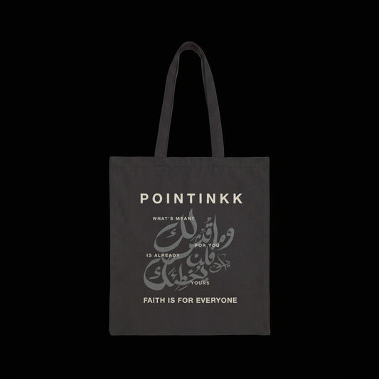 Qadar Charcoal Tote Bag