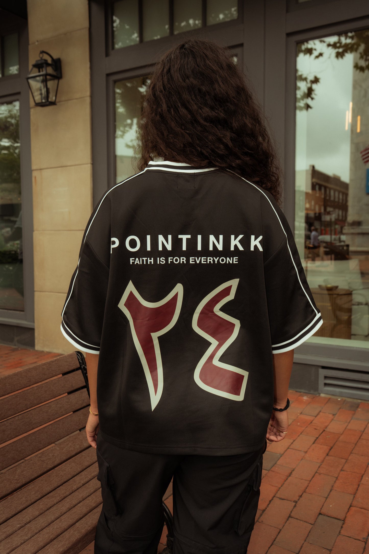 Black Pointinkk Football Jersey