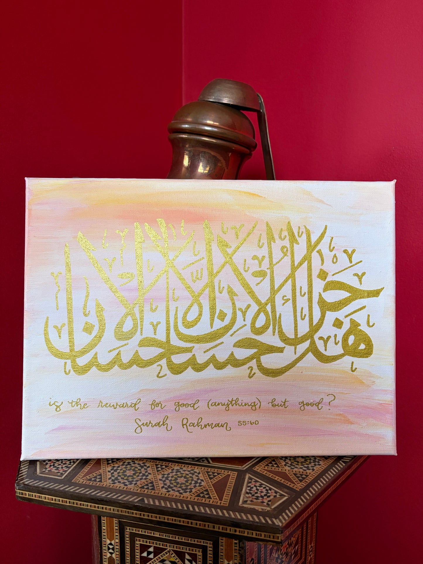 Reward Pink Original Canvas