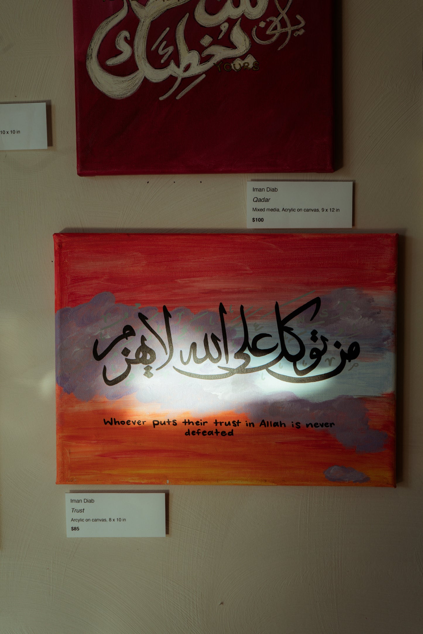 Trust Sunset Original Canvas