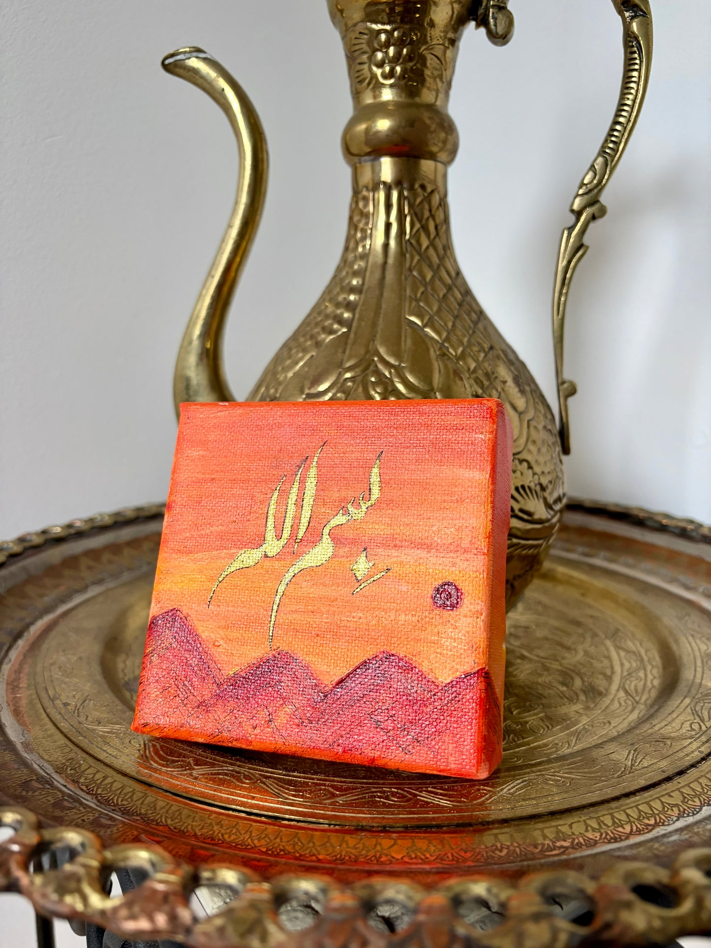 Bismillah Maghrib Series Original Canvas