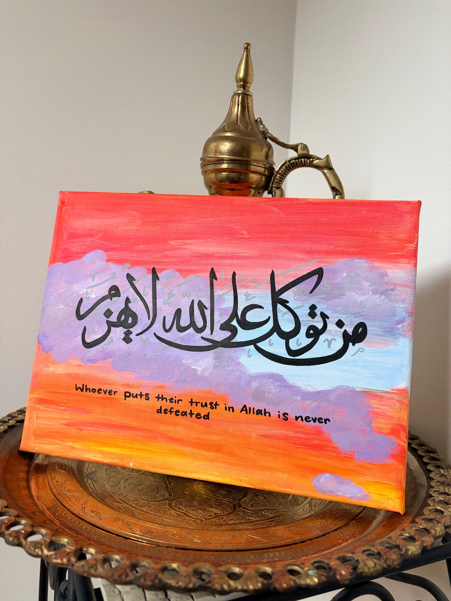 Trust Sunset Original Canvas