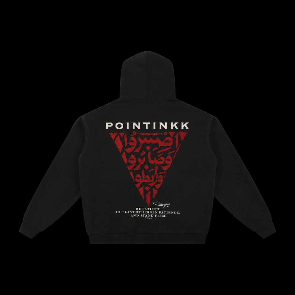 Stand Firm Black Heavyweight Zip-Up
