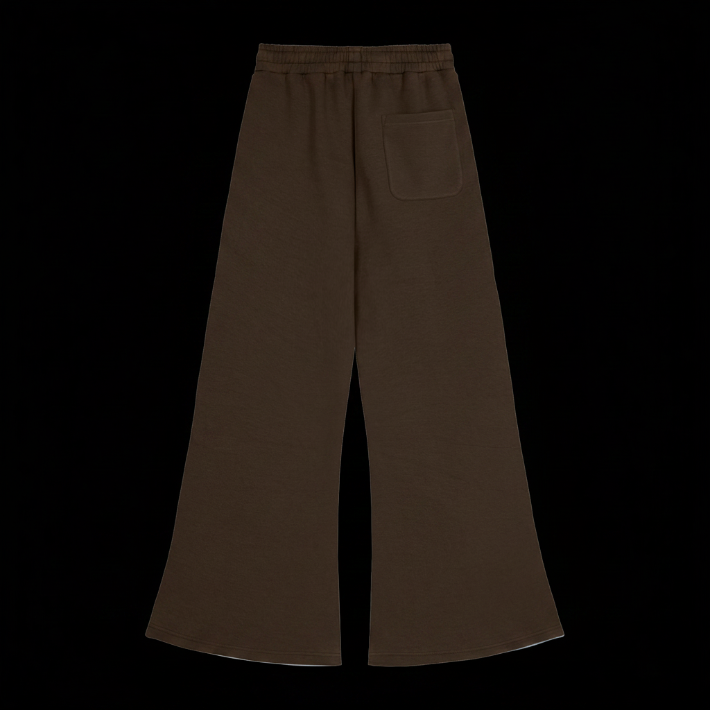Qadar Brown Wide Leg Sweats
