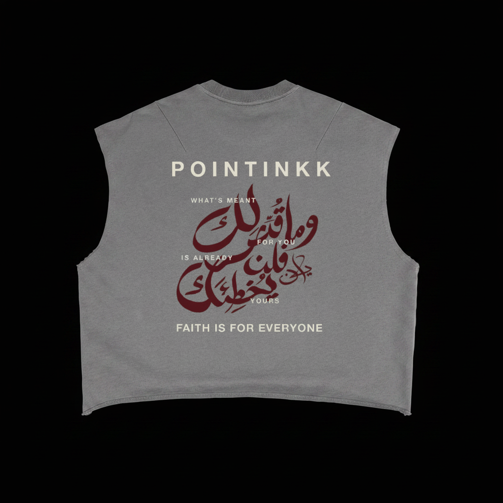 Qadar Gray Boxy Tank
