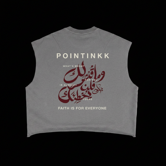 Qadar Gray Boxy Tank