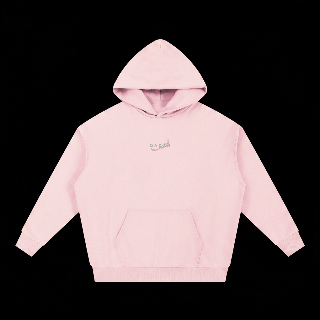 Qadar Powder Pink Heavyweight Hoodie